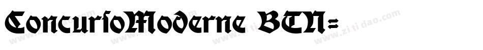 ConcursoModerne BTN字体转换